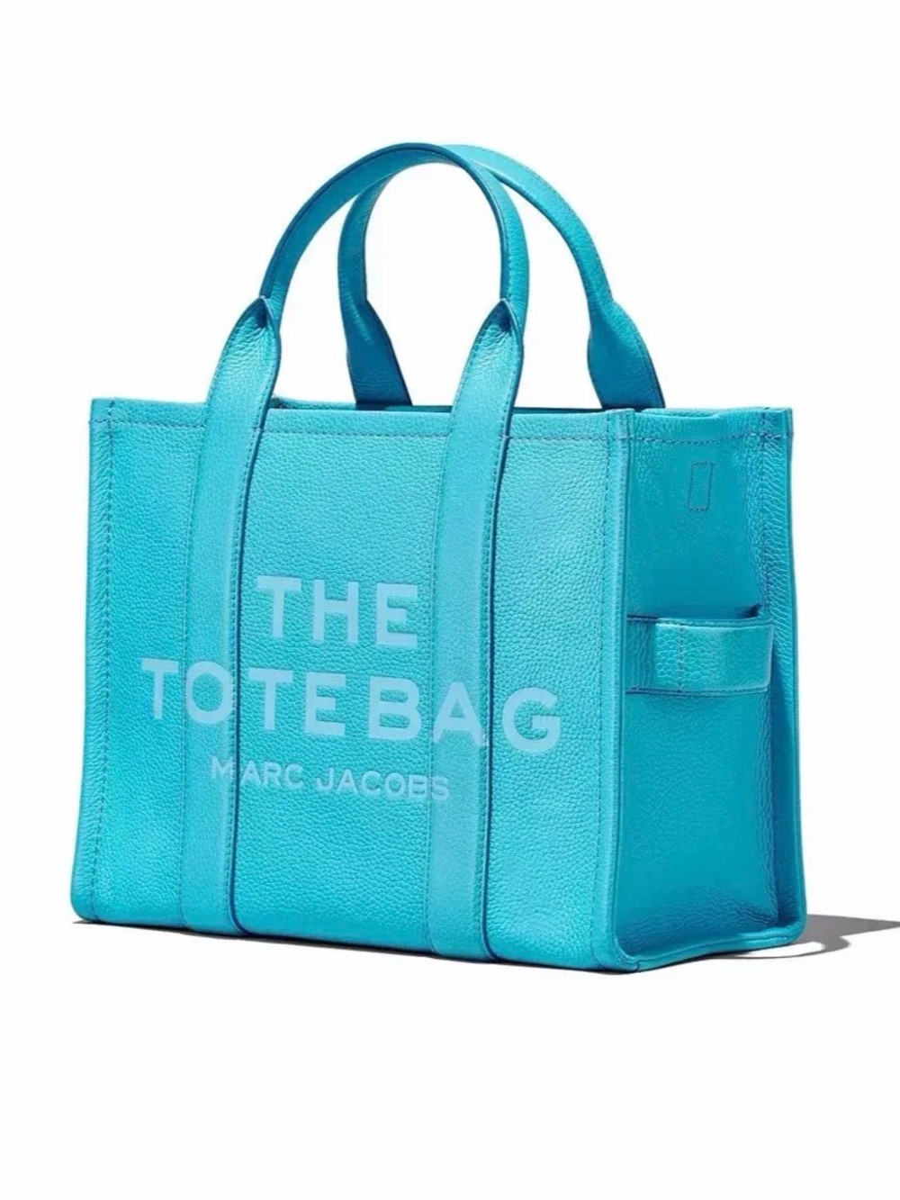 NWT The Tote Bag in Leather in Color Pool- MEDIUM - Picture 3 of 9